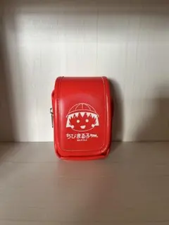 ちびまる子ちゃん ポーチ チャーム付き　赤