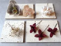 ＊お得なset＊2種の胡蝶蘭のヘアパーツセット　結婚式　成人式　前撮り　髪飾り