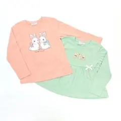 子供服 女の子 130cm 長袖 Tシャツ まとめ売り 新品 YFN3-3