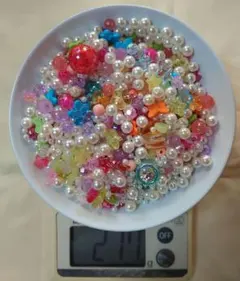 多色ビーズセット 211g