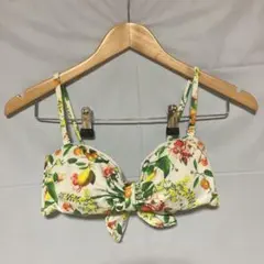 新品　UNIQLO 水着ビキニ上のみ　L ボタニカル柄