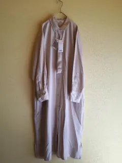 UNIQLO ベルテッド ロングシャツワンピース