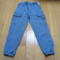 新品☆コムサイズム　デニムジョガーカーゴパンツ140㎝
