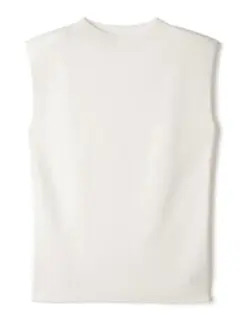 GRL・ノースリーブニットトップス・M・ホワイト