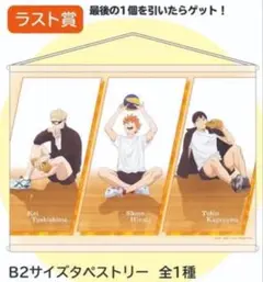 ハイキュー!! 缶バッチくじ ラスト賞 タペストリー