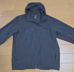 【UNIQLO】ポケッタブルUVカットパーカ NANODESIGN 黒　L