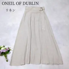リネン100%✨オニールオブダブリン　リネンタックベルトスカート　ロング　春夏