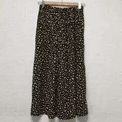 グローブ プリーツスカーチョ ガウチョパンツ ワイド レオパード柄 総柄 M