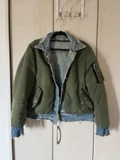 アミリ サイズ:XXL  MX2 Damage Biker Denim Jacket ダメージ加工バイカーデニムジャケット 中古 SB01 2026年最新】AMIRI Gジャン・デニムジャケットの人気アイテム - メルカリ