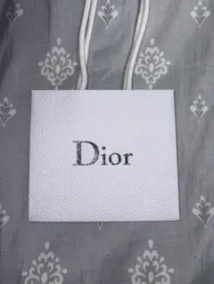 Dior ホワイト レザー風 紙袋