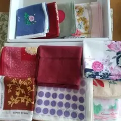 ブランドハンカチとノーブランドのハンカチまとめ売り(12枚)