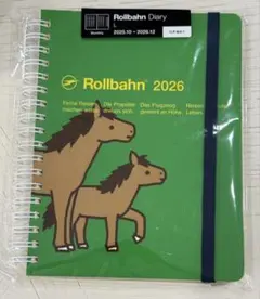 Rollbahn 2026 月間ダイアリー Lサイズ 馬