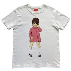 Tシャツ graniph グラニフ ツイッギー パロディ ￼ホワイト S 古着のサムネイル