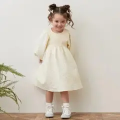 petitmain ジャガードドッキングワンピース