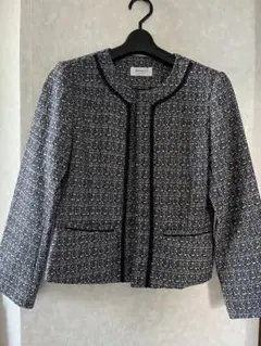 OPAQUE. CLIP ツイードスーツ ネイビー