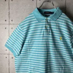 【ポロ ラルフローレン Ralph Lauren ボーダーポロシャツ 刺繡ロゴ】