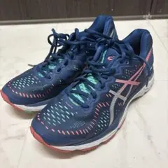 ASICS Gel-Kayano スポーツシューズ ネイビー/ピンク　24㎝