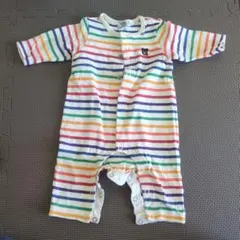 DOUBLE.B ストライプロンパース 70サイズ
