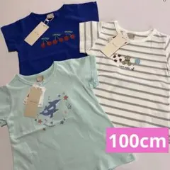 新品☆プティマイン☆Tシャツ3枚セット 100cm