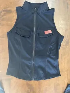 firmabs ジッパーベスト ブラック