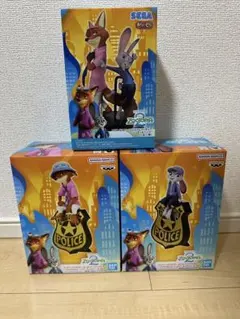 ズートピア2 モニタートップフィギュア ニック ジュディ2種+ ニック&ジュディ
