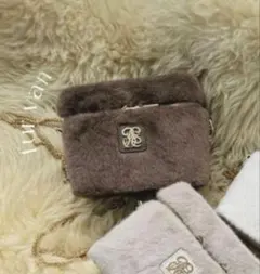 NICE CLAUP ナイスクラップ ノベルティ バニティバッグ ブラウン