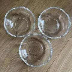 昭和レトロ￼ ガラスボウル　サラダボウル　3点セット
