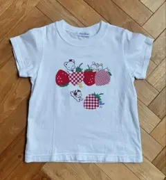 familiar イチゴプリント おはなしTシャツ 110