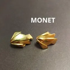 MONET ゴールド 葉型 イヤリング
