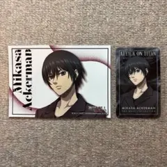 進撃の巨人 カラオケの鉄人 ミカサ・アッカーマンクリアカード ブロマイド