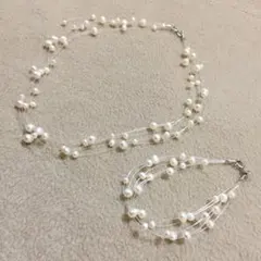 ネックレス ブレスレット 人工真珠