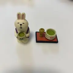 DECOLE デコレ コンコンブル　お抹茶うさぎ　お抹茶盆