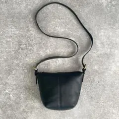 old coach shoulder bag navy leather y2k