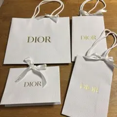 DIOR ショッパー　コスメ紙袋　4点