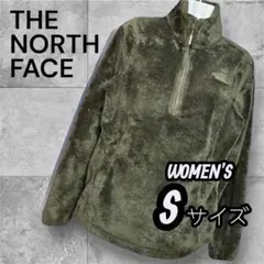美品THE NORTH FACE厚手フリースジャケット オリーブ プルオーバーＳ