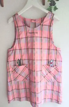 リサガスエプロン　Gaspard et Lisa チェック柄エプロン