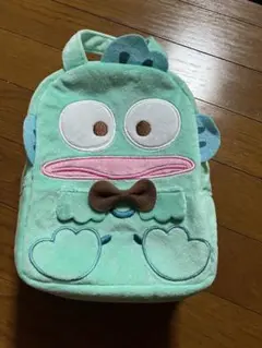 キャラクター刺繍ミントグリーンバッグ