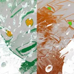 ヒロアカ原画展 緑谷出久 爆豪勝己 The Beginning ポスター