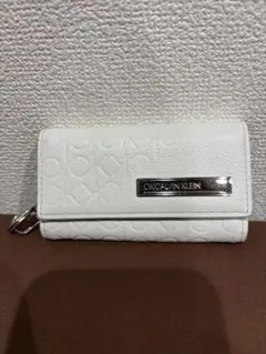 【美品】CK CALVIN KLEIN ホワイトキーケース