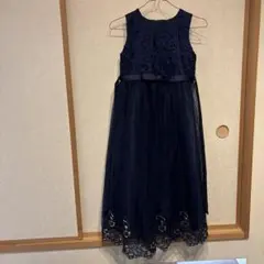フォーマルドレス　ネイビー　150㎝