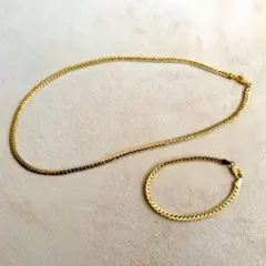 金 ゴールド ネックレス ブレスレット セット