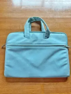 水色 15インチ ノートPCケース 布製