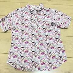 WASK シャツ 140 総柄 アニマル柄 半袖 夏服 美品