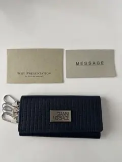 GIANNI VERSACE ネイビー キーケースのサムネイル