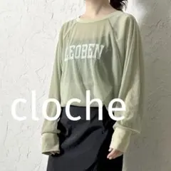 cloche クロシェ　シアーロゴトップス　シースルー　ビックシルエットのサムネイル
