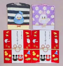 シークレット巾着ポーチ　正月　ドナルド　デイジー