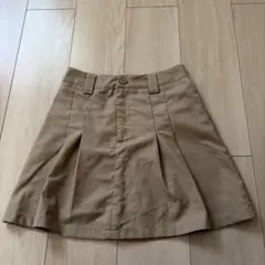 【美品】shein ベージュ　ミニスカート　プリーツ