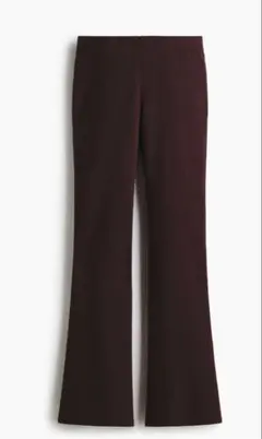 【ディヴァイデッド】H&Mフレアパンツ ダークブラウン　カジュアル　M裾短め