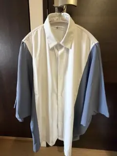 tk. TAKEO KIKUCHI バイカラー 半袖シャツ Lのサムネイル