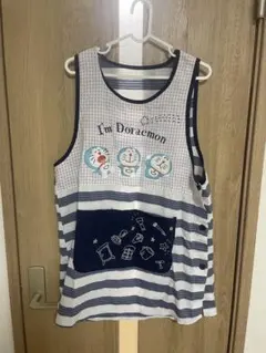 ドラえもん エプロン ストライプ柄